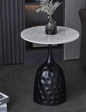 Masuta de cafea ONIX din metal si piatra sinterizata