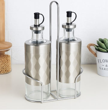 Set oliviera 2 sticle pentru ulei si otet de 320ml Cheffinger