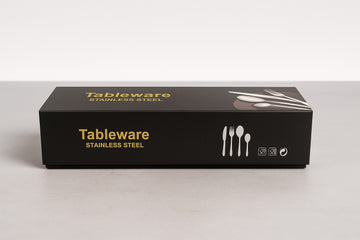 Set tacamuri Premium Royal 24 piese din inox cu finisaj Auriu Roze tip oglinda