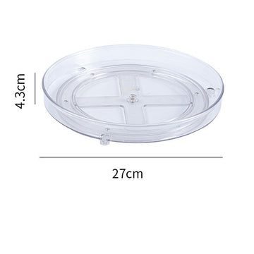 Tava suport rotativa din plastic de 27 cm pentru organizare si depozitare