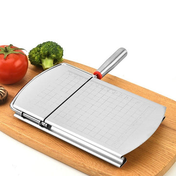 Feliator manual multifunctional din otel inoxidabil pentru taieri precise ale branzeturilor, preparatelor sau legumelor moi