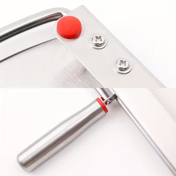 Feliator manual multifunctional din otel inoxidabil pentru taieri precise ale branzeturilor, preparatelor sau legumelor moi