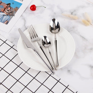 Set tacamuri Premium Royal 24 piese din inox 304 cu finisaj Argintiu tip oglinda