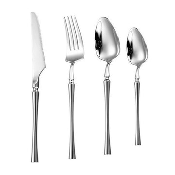 Set tacamuri Premium Royal 24 piese din inox 304 cu finisaj Argintiu tip oglinda