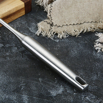 Set 6 ustensile de bucatarie premium din inox 304, finisaj argintiu periat mat