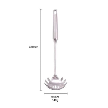 Set 6 ustensile de bucatarie premium din inox 304, finisaj argintiu periat mat