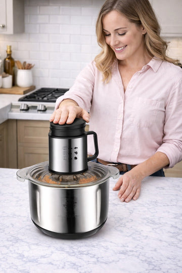 Tocator electric bucatarie Cheffinger cu bol din inox 5l,putere1000w