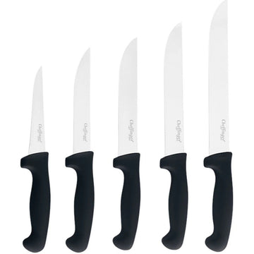 Set 5 cutite de bucatarie din otel inoxidabil pentru uz zilnic cu manere ergonomice