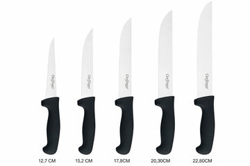 Set 5 cutite de bucatarie din otel inoxidabil pentru uz zilnic cu manere ergonomice