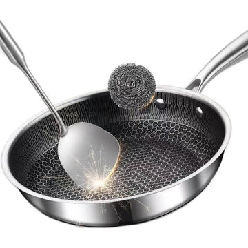 Set oale si tigai profesionale din inox Cheffinger ,cu acoperire antiaderenta tip fagure