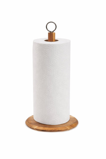 Suport prosoape hartie de bucatarie din lemn de acacia 15x31.5cm