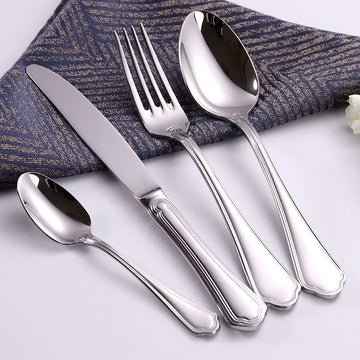 Set tacamuri Premium Imperial 24 piese din inox 304 cu finisaj Argintiu tip oglinda