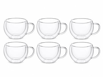 Set 6 pahare Latte/Cafea/Ceai Hot&Cold 250ml