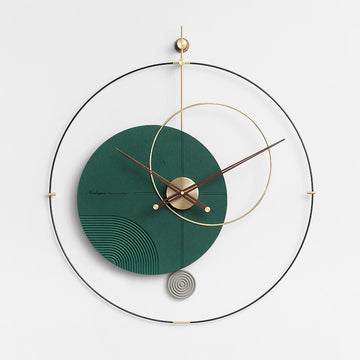 Ceas de perete cu pendul UNIQUE Green