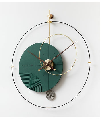 Ceas de perete cu pendul UNIQUE Green