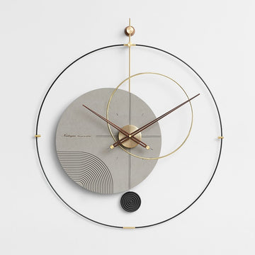 Ceas de perete cu pendul UNIQUE Gray