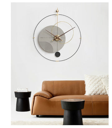 Ceas de perete cu pendul UNIQUE Gray