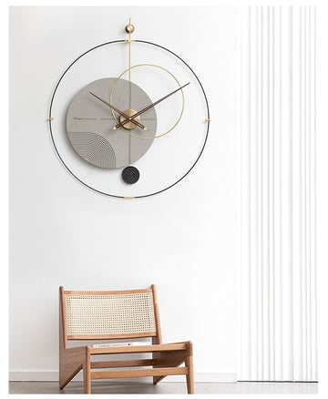Ceas de perete cu pendul UNIQUE Gray
