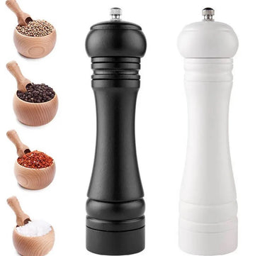 Set 2 rasnite sare si piper Alb & Negru 20cm