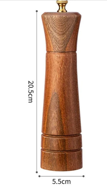 Set 2 rasnite sare & piper 20 cm din lemn de acacia