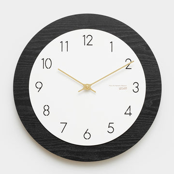 Ceas de perete WOODY Black
