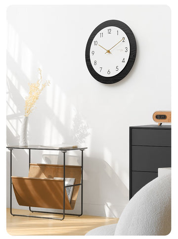 Ceas de perete WOODY Black